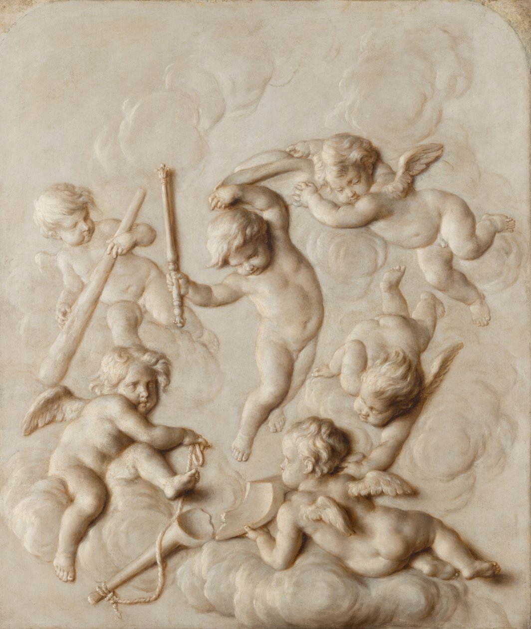Spiller putti av Josephus Geeraerts
