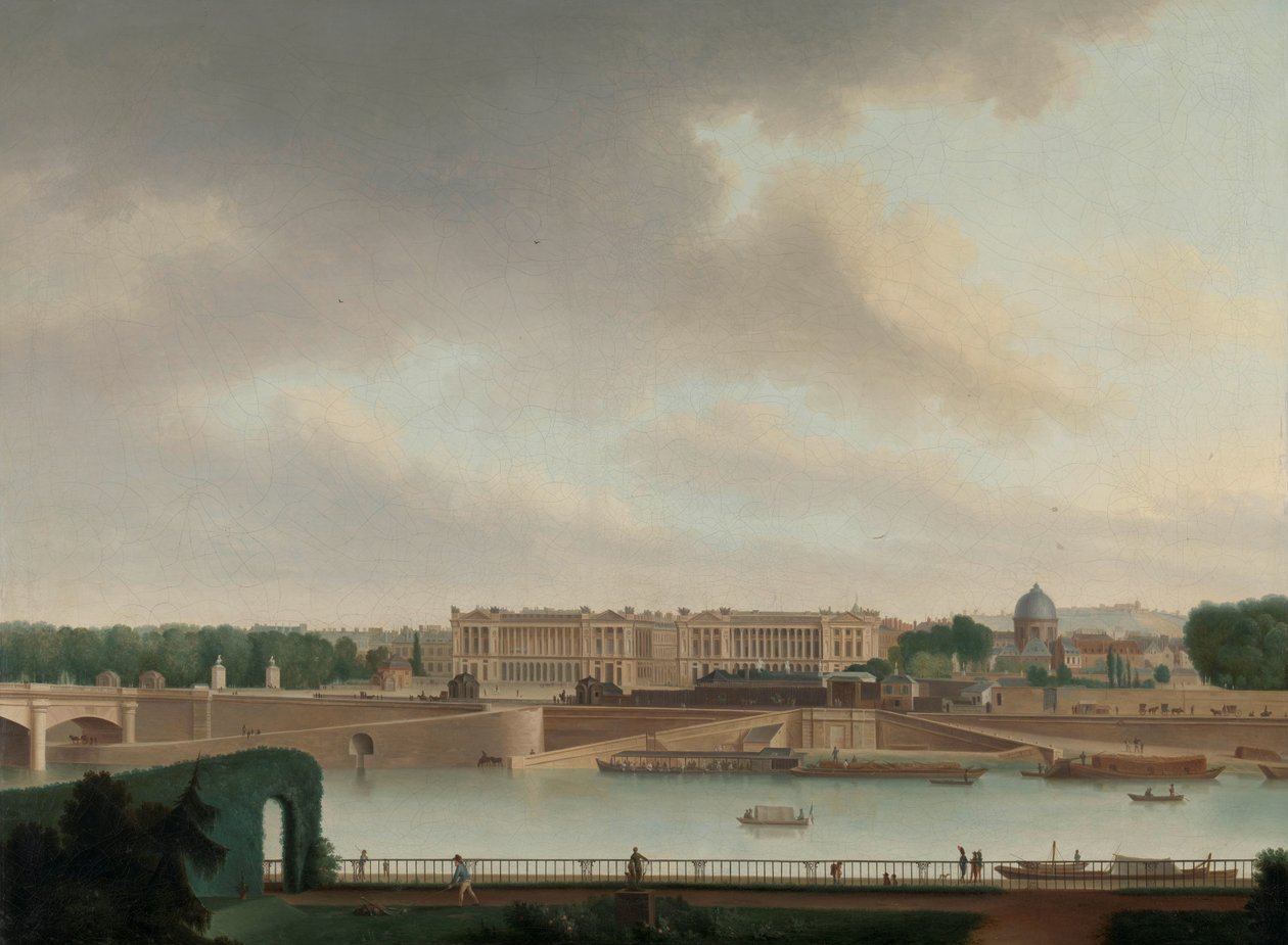 Utsikten fra den bataviske ambassaden i Paris av Josephus Augustus Knip (signed by artist)
