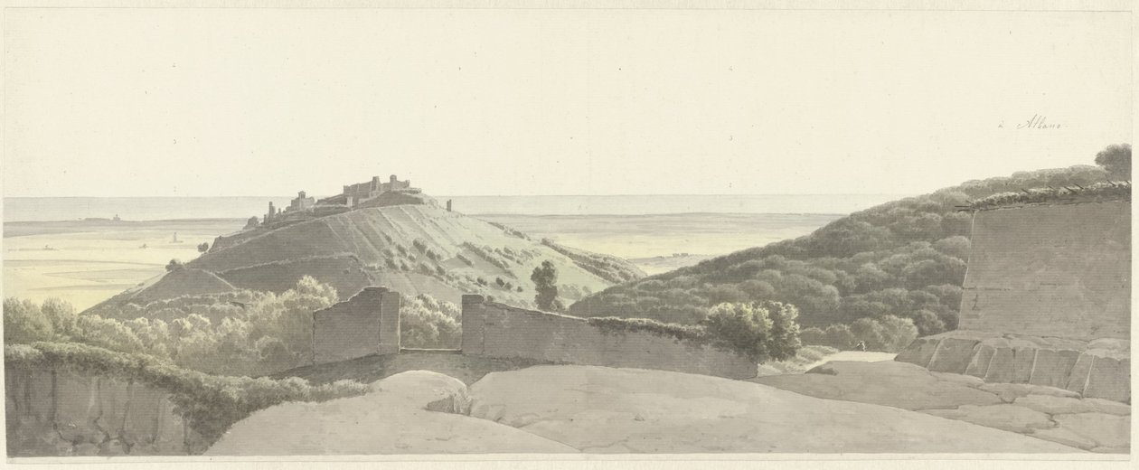 Landskap rundt Albano Laziale Landskap nær Albano av Josephus Augustus Knip