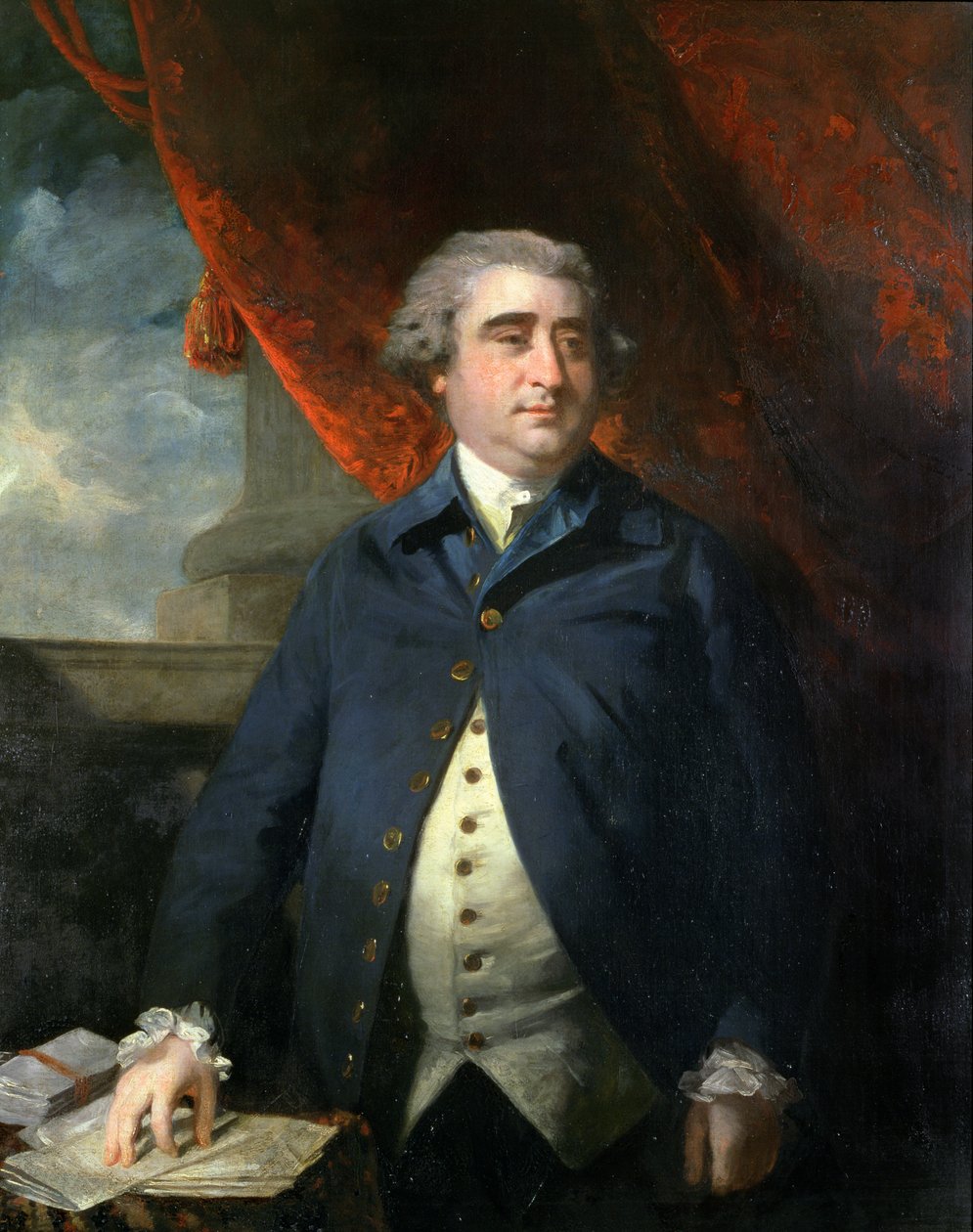 Charles James Fox (1749-1906) 1782 av Joshua Reynolds