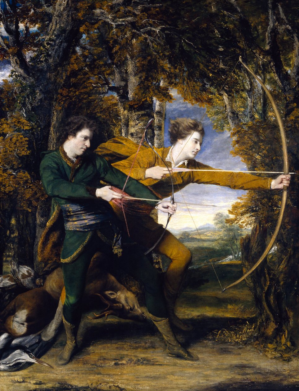 Oberst Acland og Lord Sydney- The Archers av Joshua Reynolds