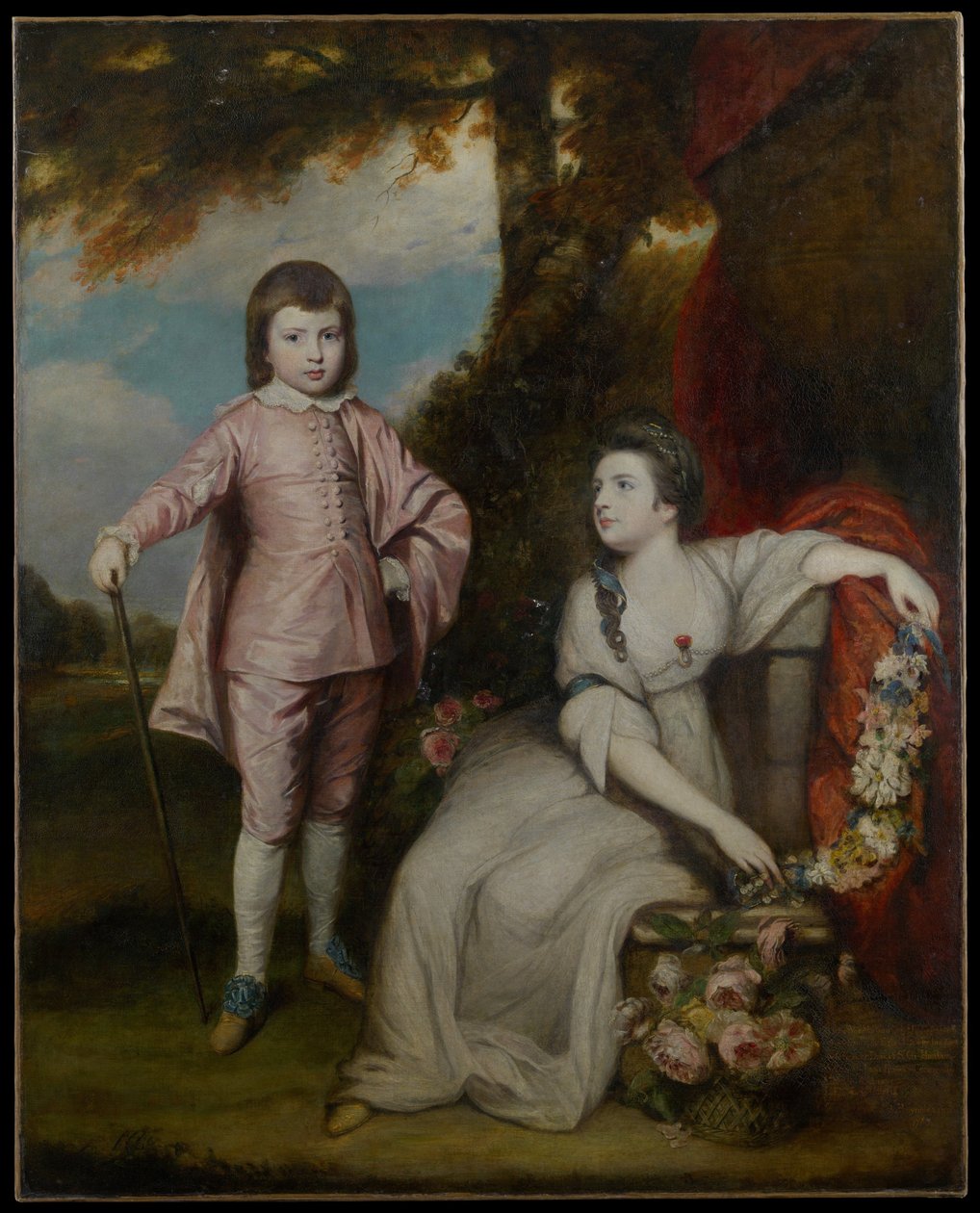 George Capel, Viscount Malden (1757–1839) og Lady Elizabeth Capel (1755–1834) av Joshua Reynolds