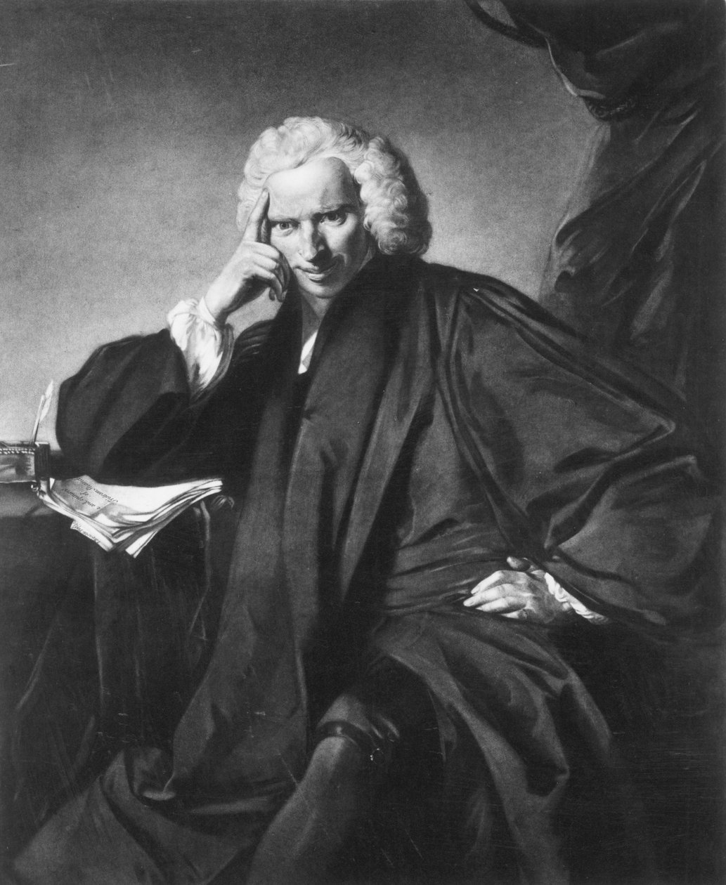 Laurence Sterne, gravert av Edward Fisher av Joshua Reynolds