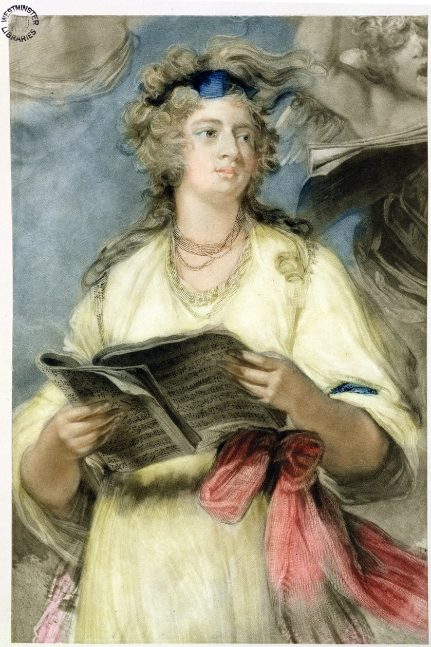 Fru Billington som St. Cecilia (se også 84565) av Joshua Reynolds
