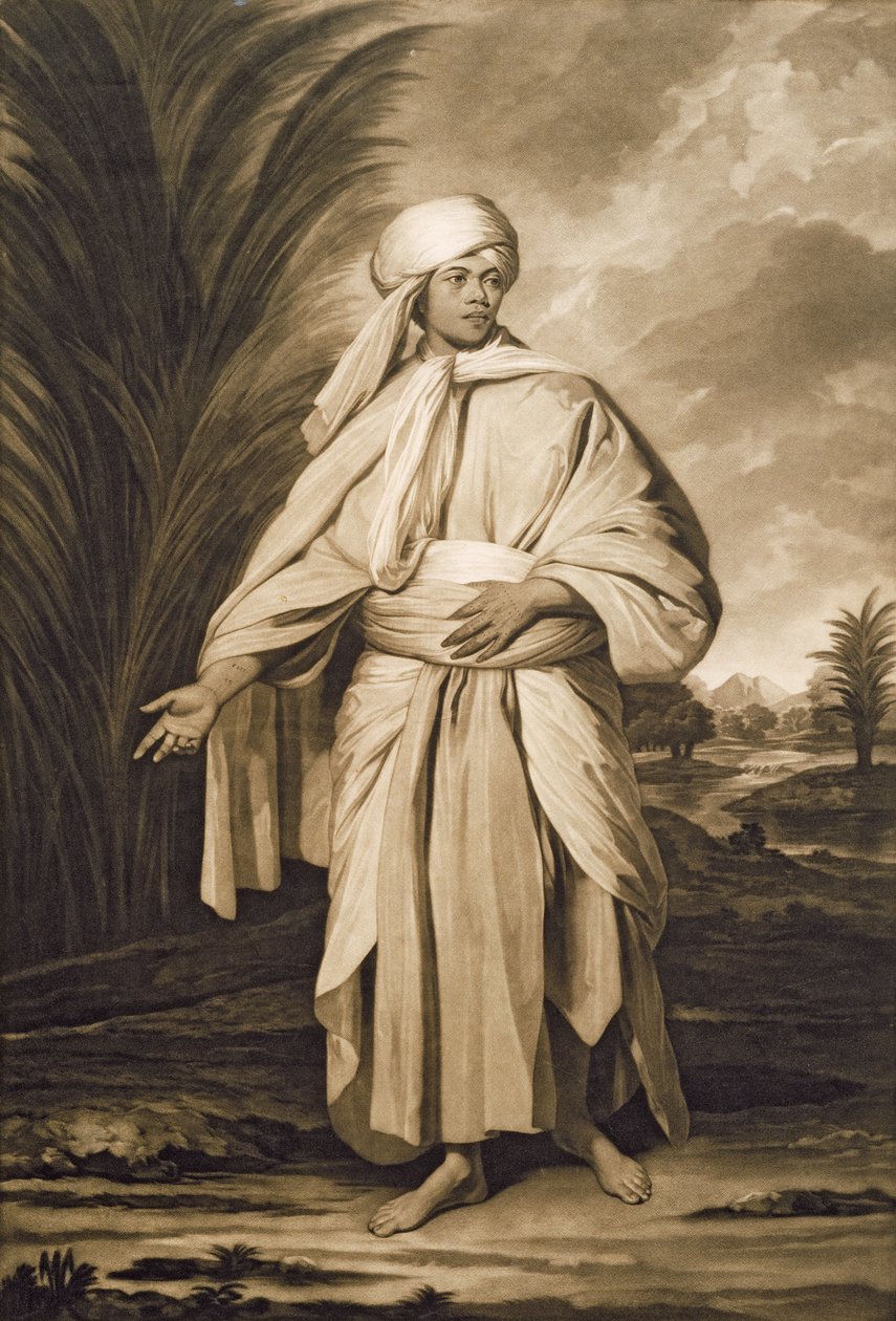 Omai, gravert av John Jacobe, 1777 (mezzotint) av Joshua Reynolds