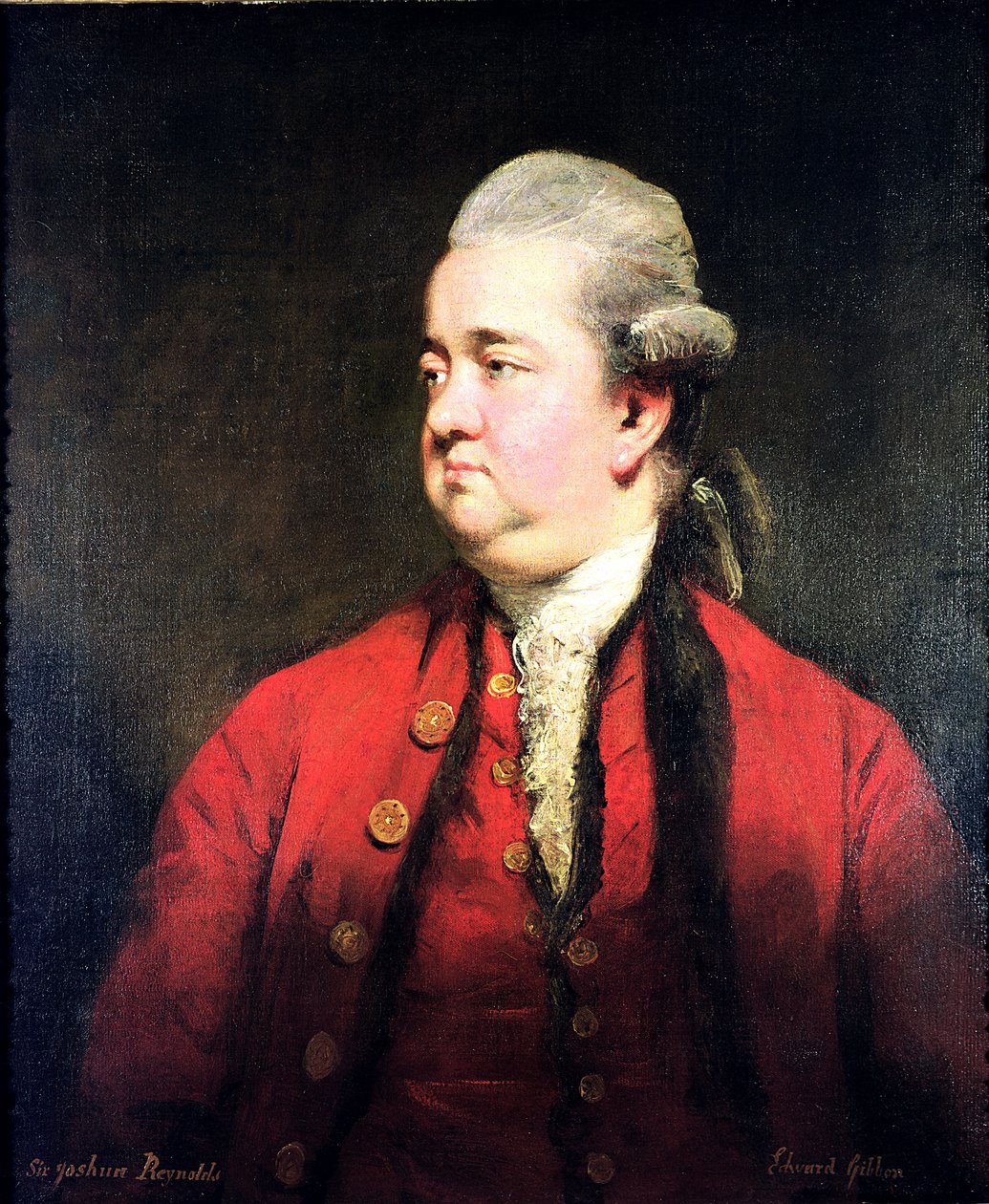 Portrett av Edward Gibbon (1737-94) ca. 1779 av Joshua Reynolds