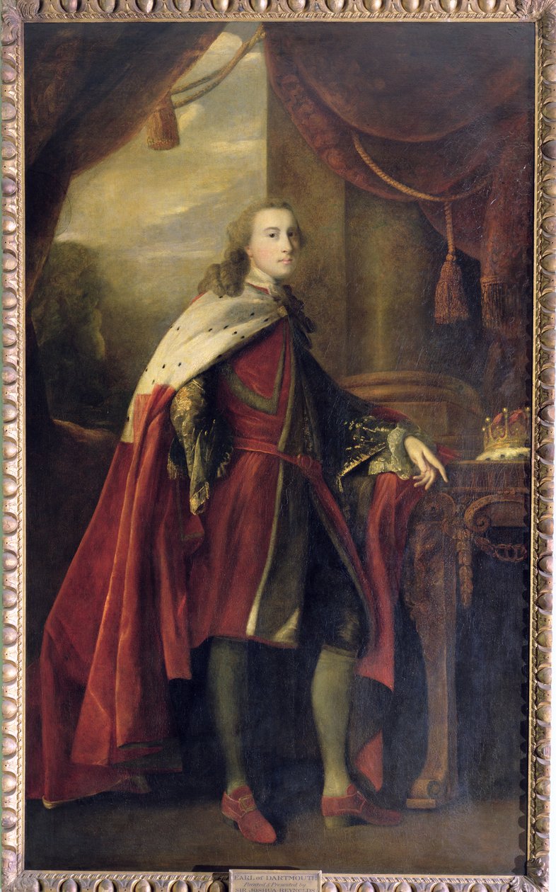 Portrett av William Legge (1731-1801) 2. jarl av Dartmouth, ca. 1757 av Joshua Reynolds