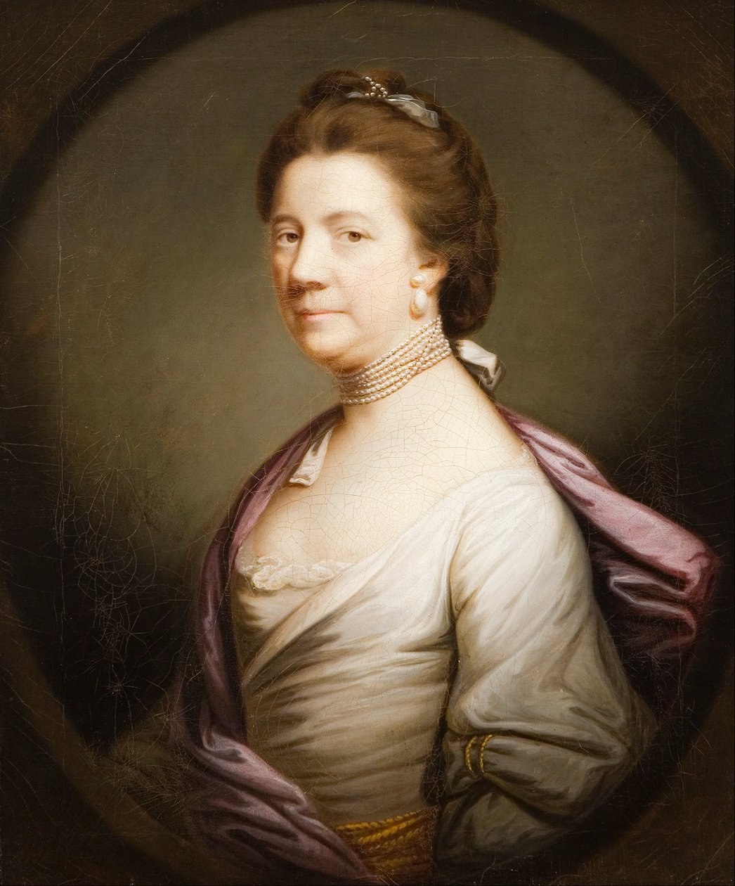 Portrett av en dame i hvitt av Joshua Reynolds