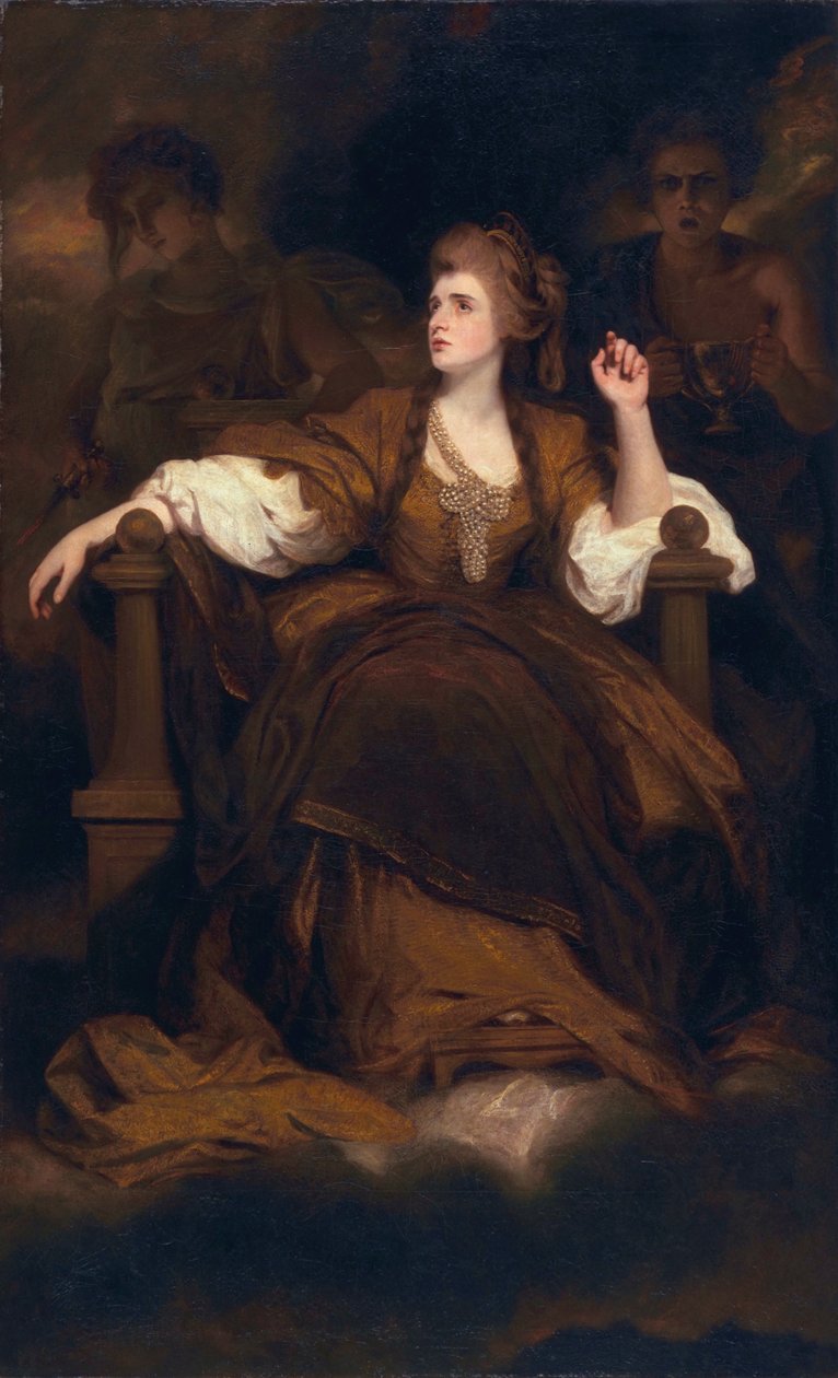 Sarah Siddons som den tragiske musen, 1783-84 av Joshua Reynolds
