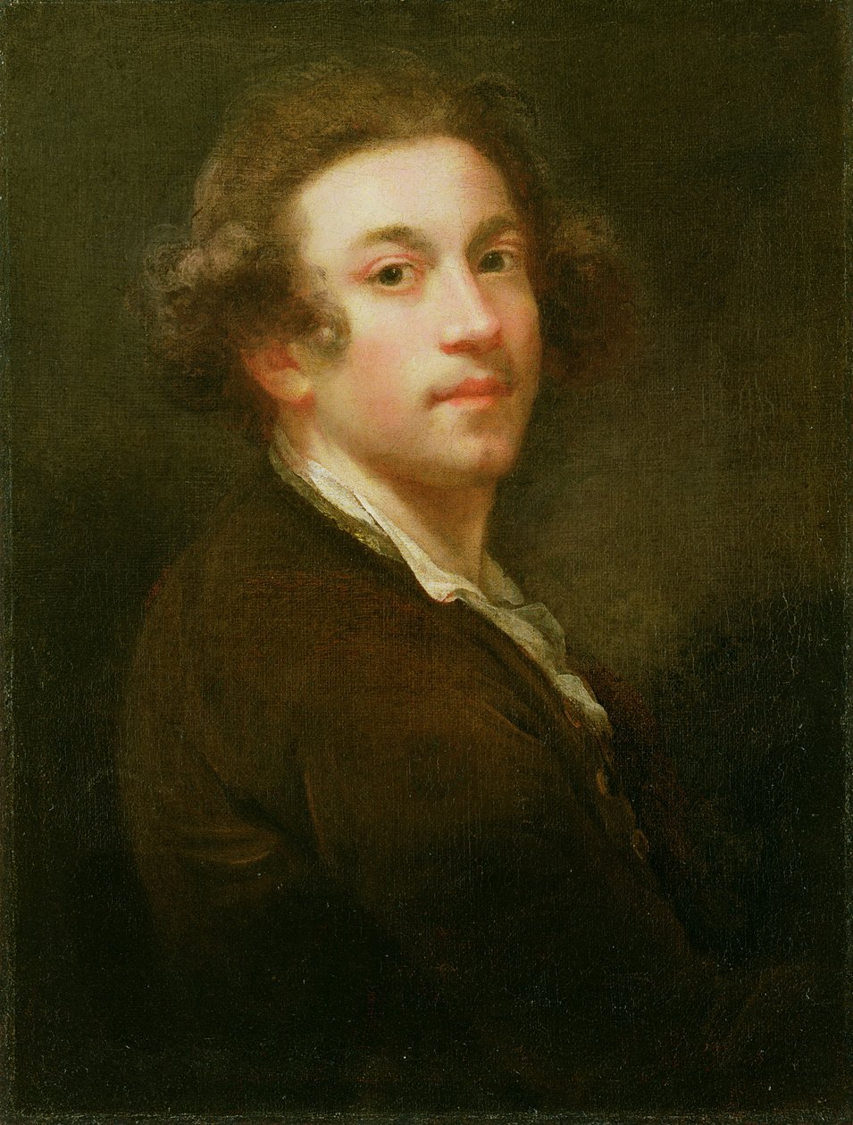 Selvportrett, ser over høyre skulder av Joshua Reynolds