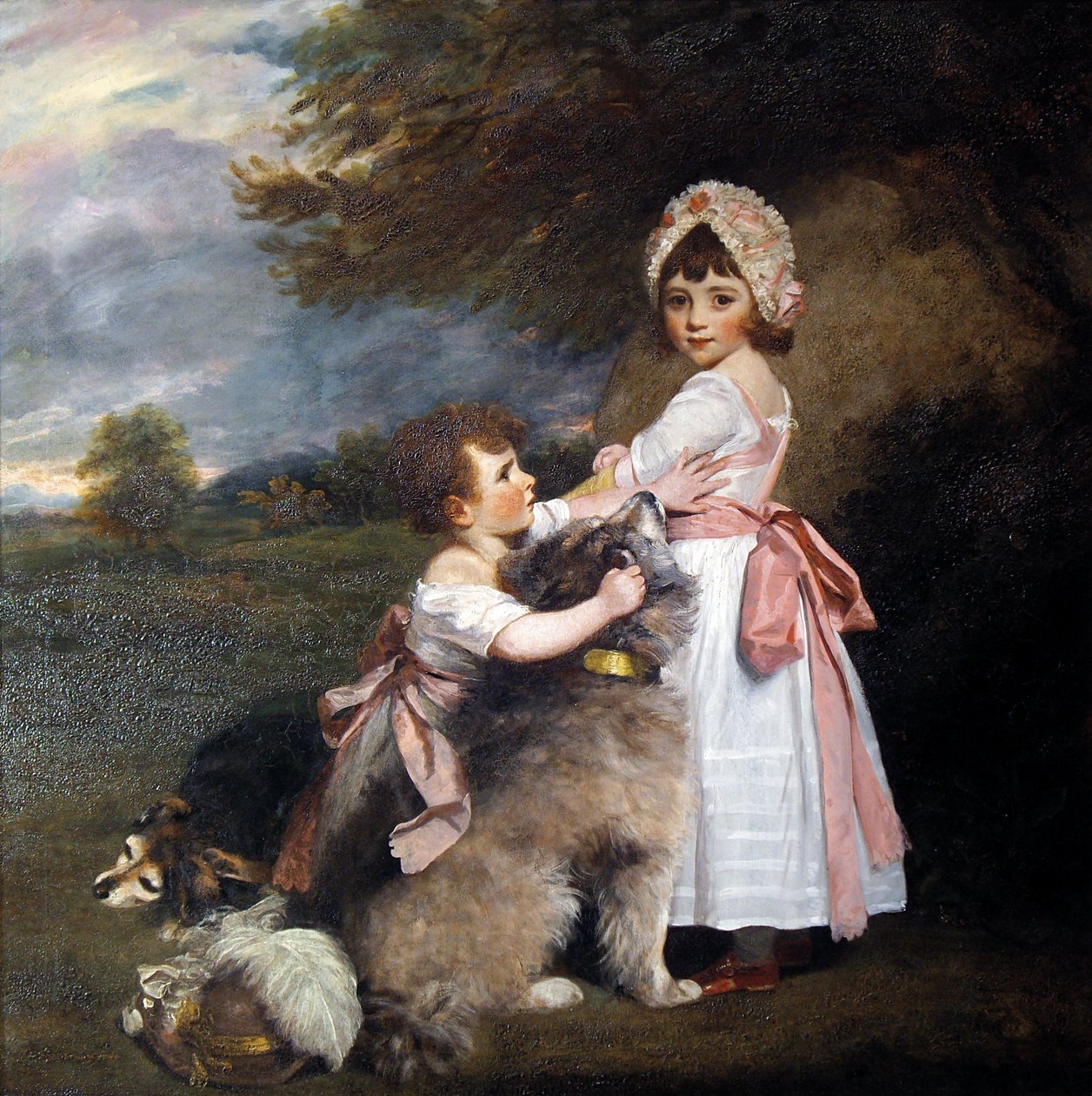 The Marquis of Granby og Lady Elizabeth Manners, som barn av Joshua Reynolds