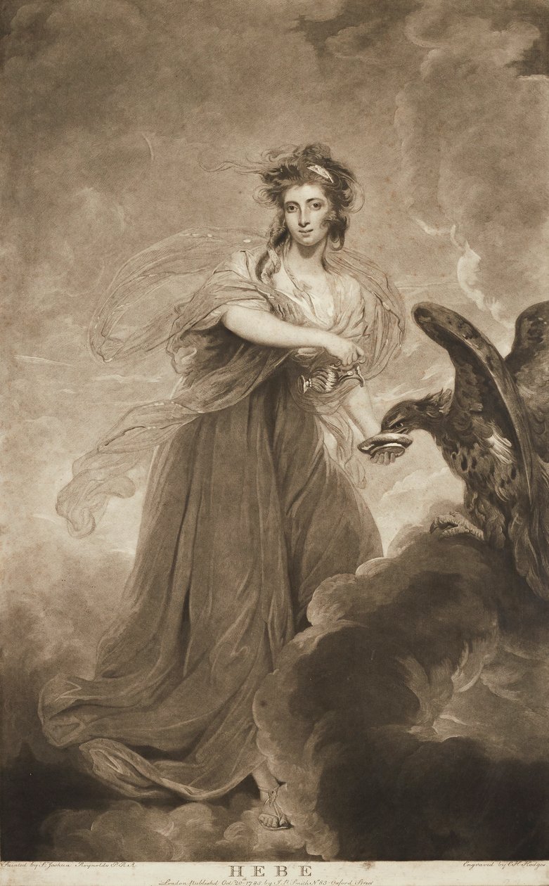 Ja (mezzotint) av Joshua (after) Reynolds