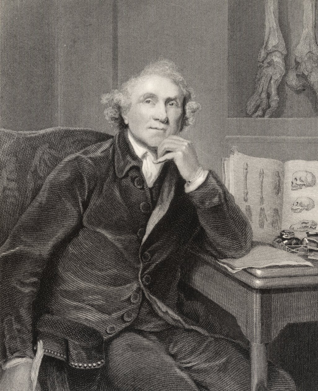 John Hunter, gravert av G.H. Adcock, fra 