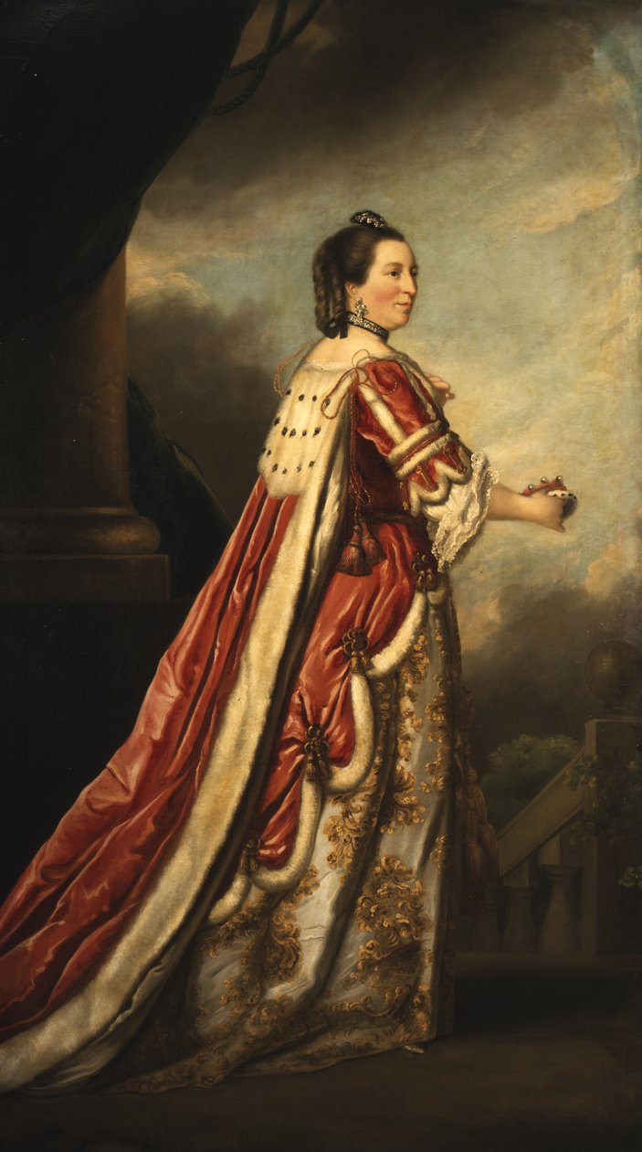 Portrett Elizabeth, hertuginne av Northumberland (olje på lerret) av Joshua (after) Reynolds