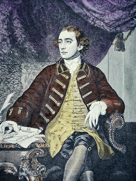 Warren Hastings (farge litho) av Joshua (after) Reynolds