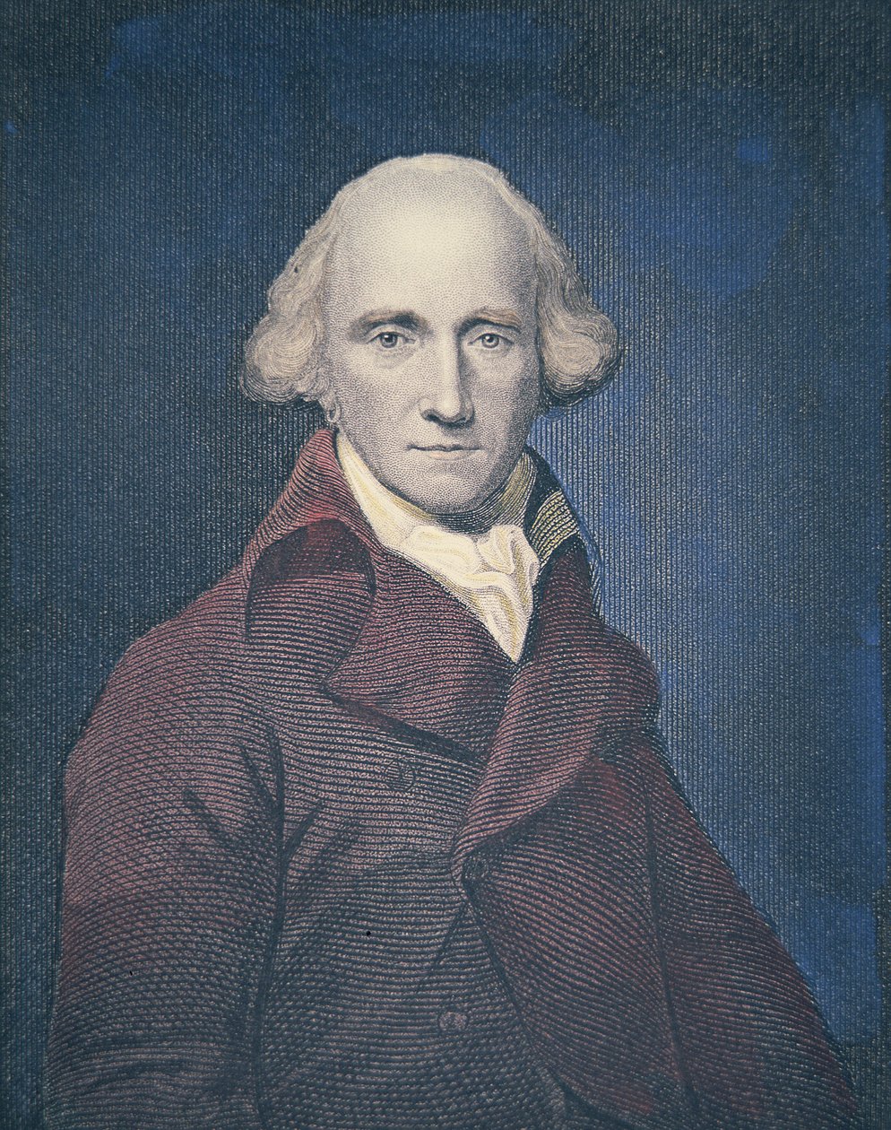 Warren Hastings, gravert av H. Robinson, ca. 1835 (litho-farge) av Joshua (after) Reynolds