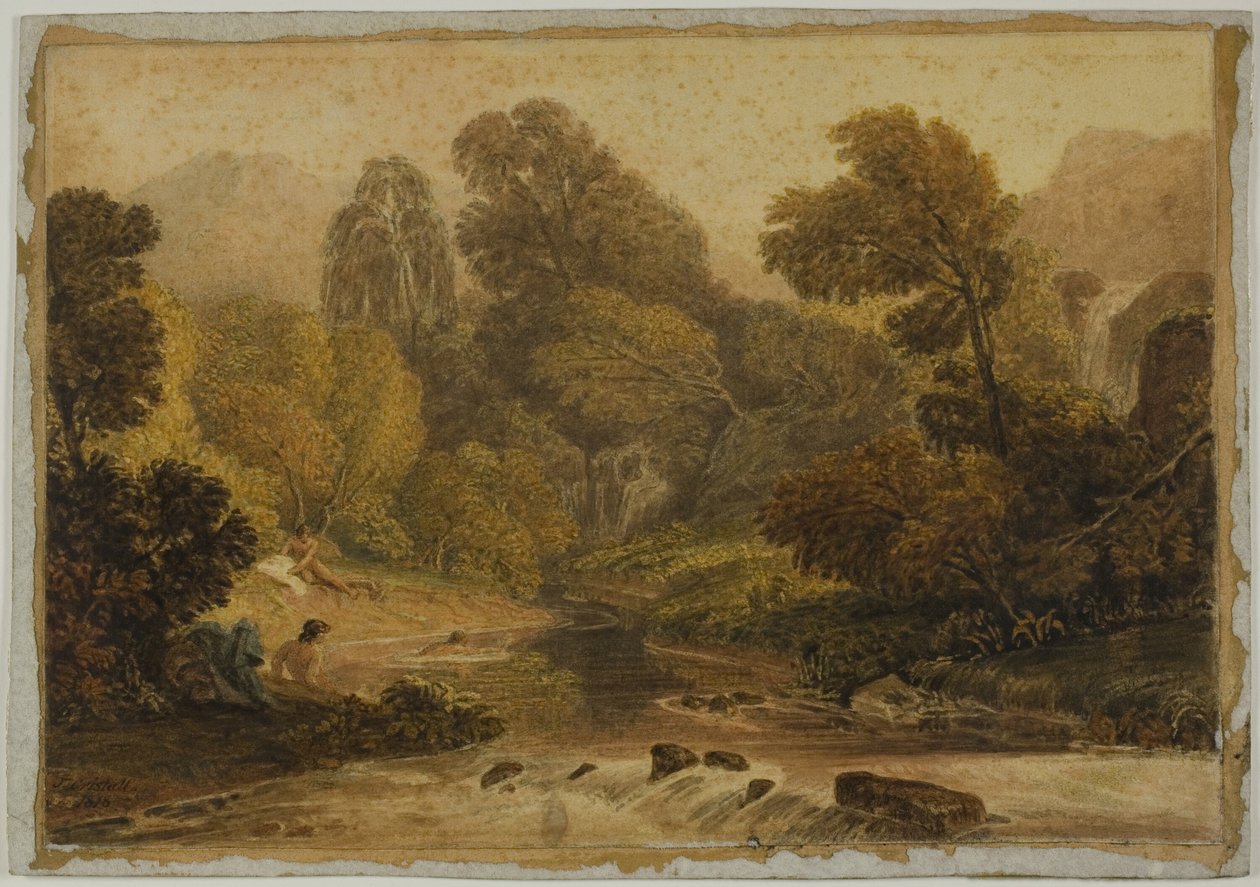 En scene nær Lodore, Cumberland av Joshua Cristall
