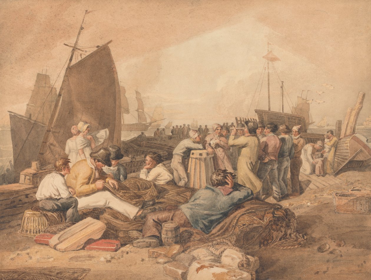 Dover Pier av Joshua Cristall