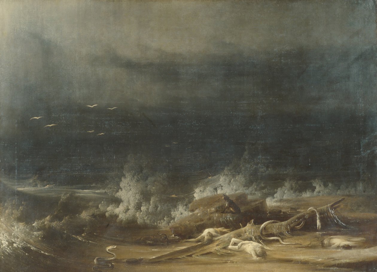 Syndfloden mot slutten, ca. 1813. av Joshua H. Shaw