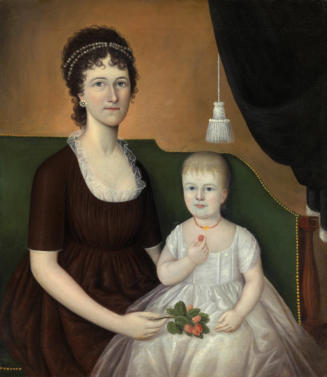 Elizabeth Grant Bankson Beatty (Mrs. James Beatty) og hennes datter Susan av Joshua Johnson