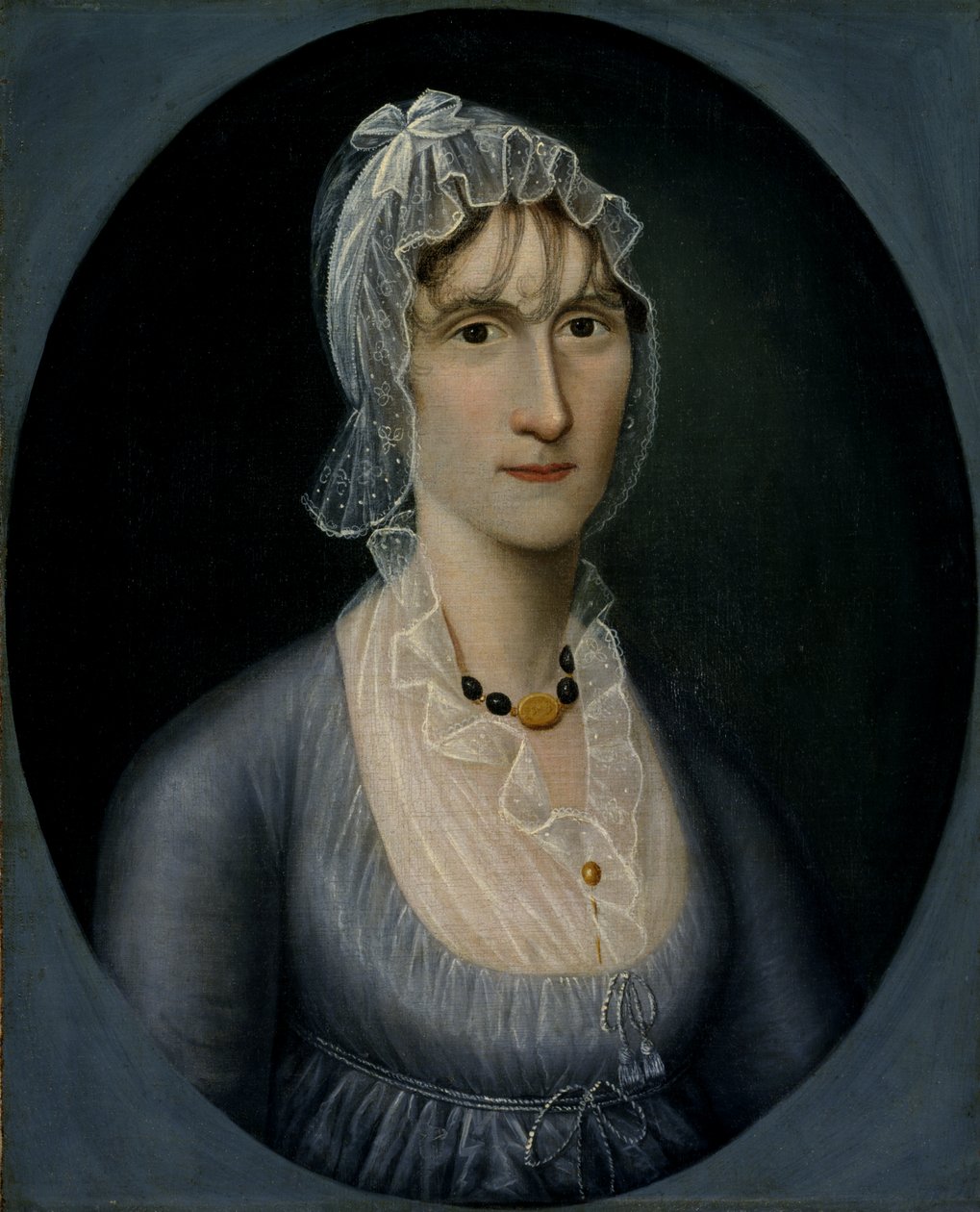 Portrett av fru Barbara Baker Murphy Kone til sjøkaptein, ca. 1810. av Joshua Johnson