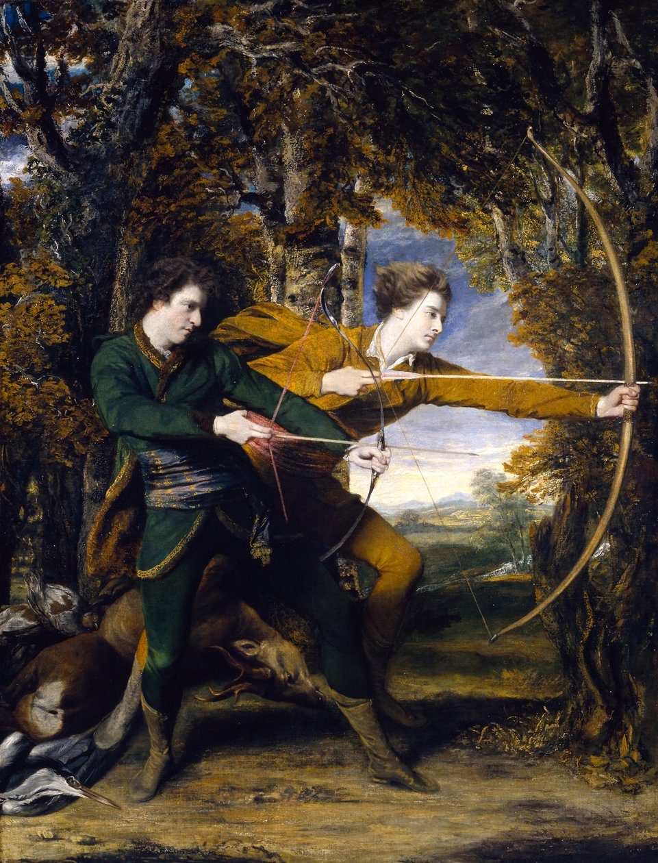 Oberst Acland og Lord Sydney: Bueskytterne av Joshua Reynolds