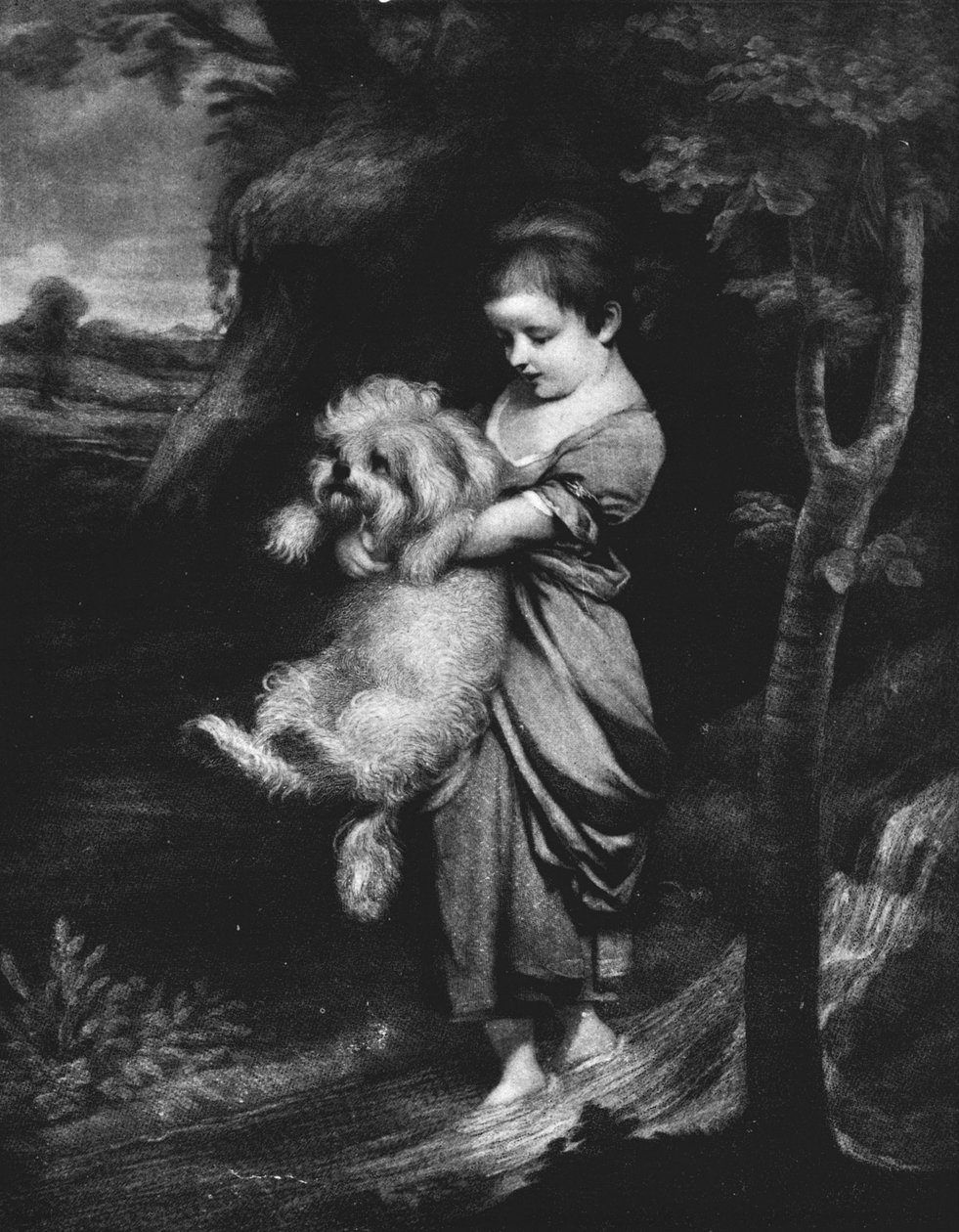 Crossing The Brook, c1767, 1911 av Joshua Reynolds