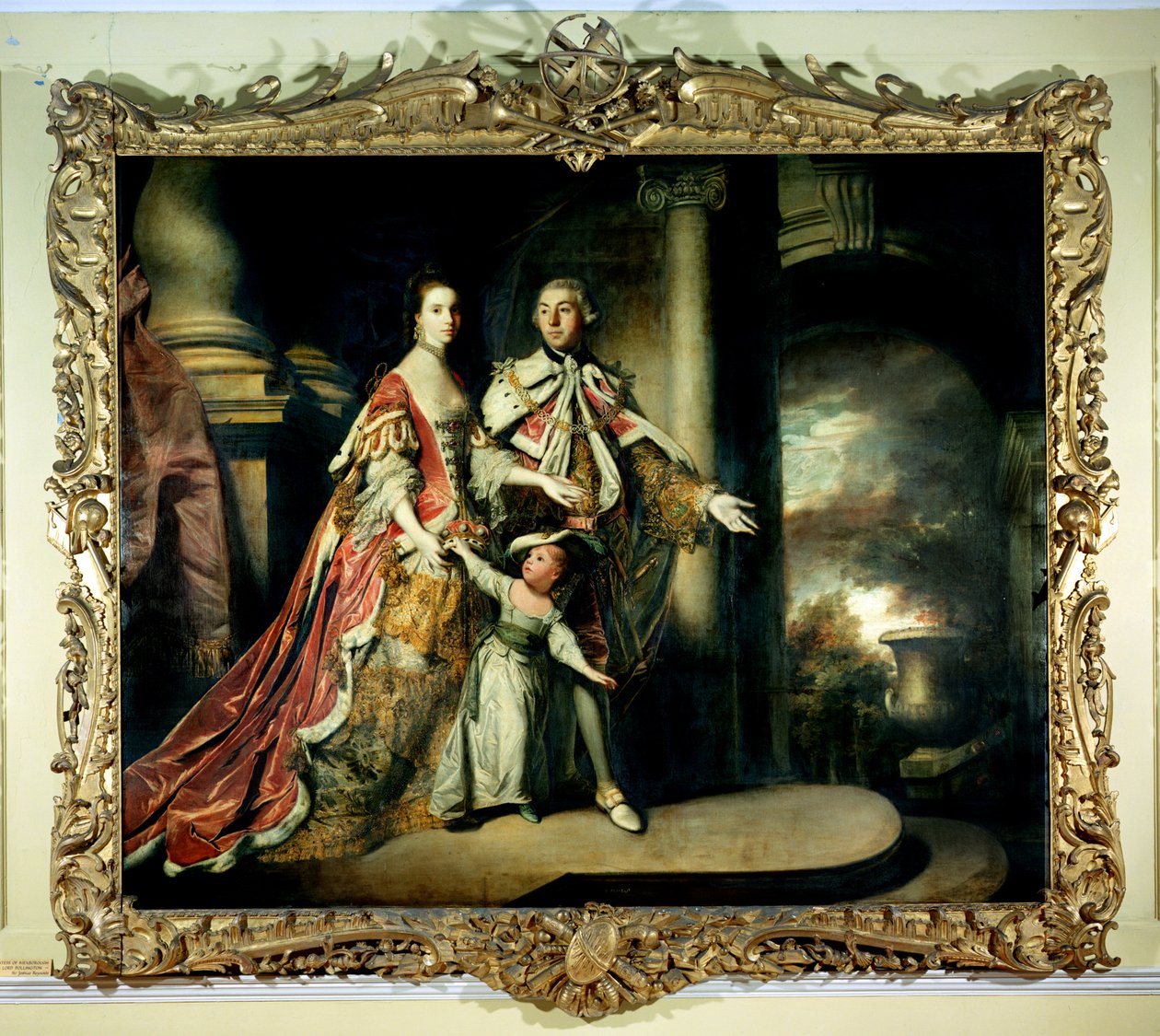 Jarl og grevinne av Mexborough, med sønnen Lord Pollington av Joshua Reynolds
