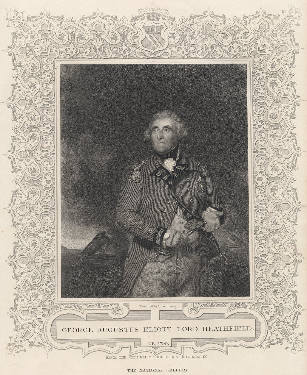 George Augustus Eliott, 1. baron Heathfield av Joshua Reynolds
