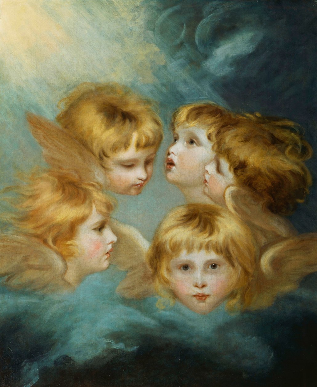 Heads of Angels - Portrett av frøken Francis Isabel Ker Gorden, av Joshua Reynolds