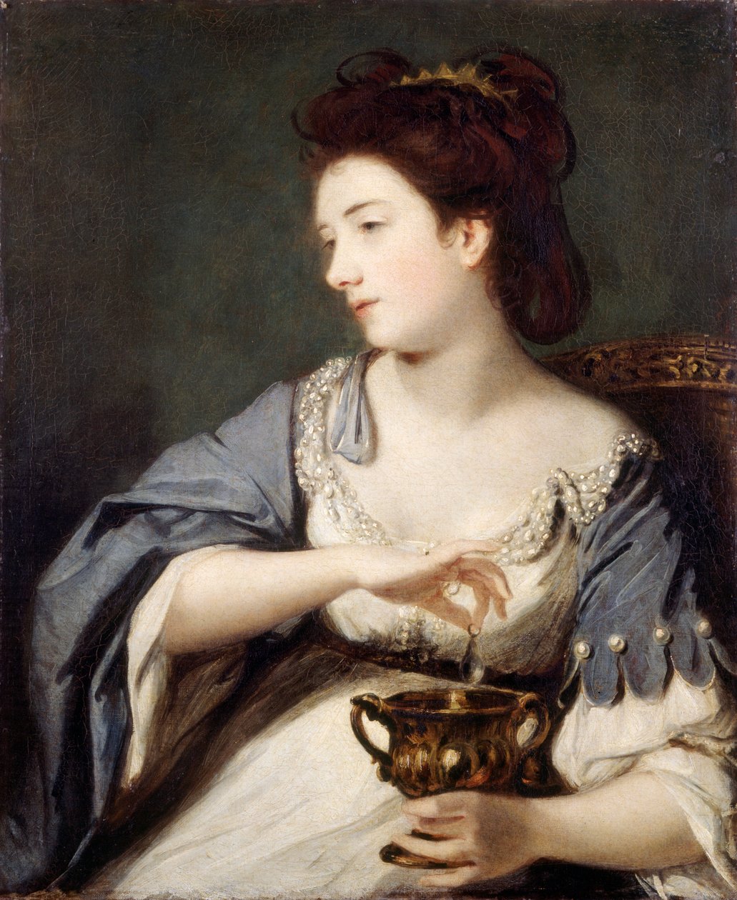 Kitty Fisher som Cleopatra (olje på lerret) av Joshua Reynolds