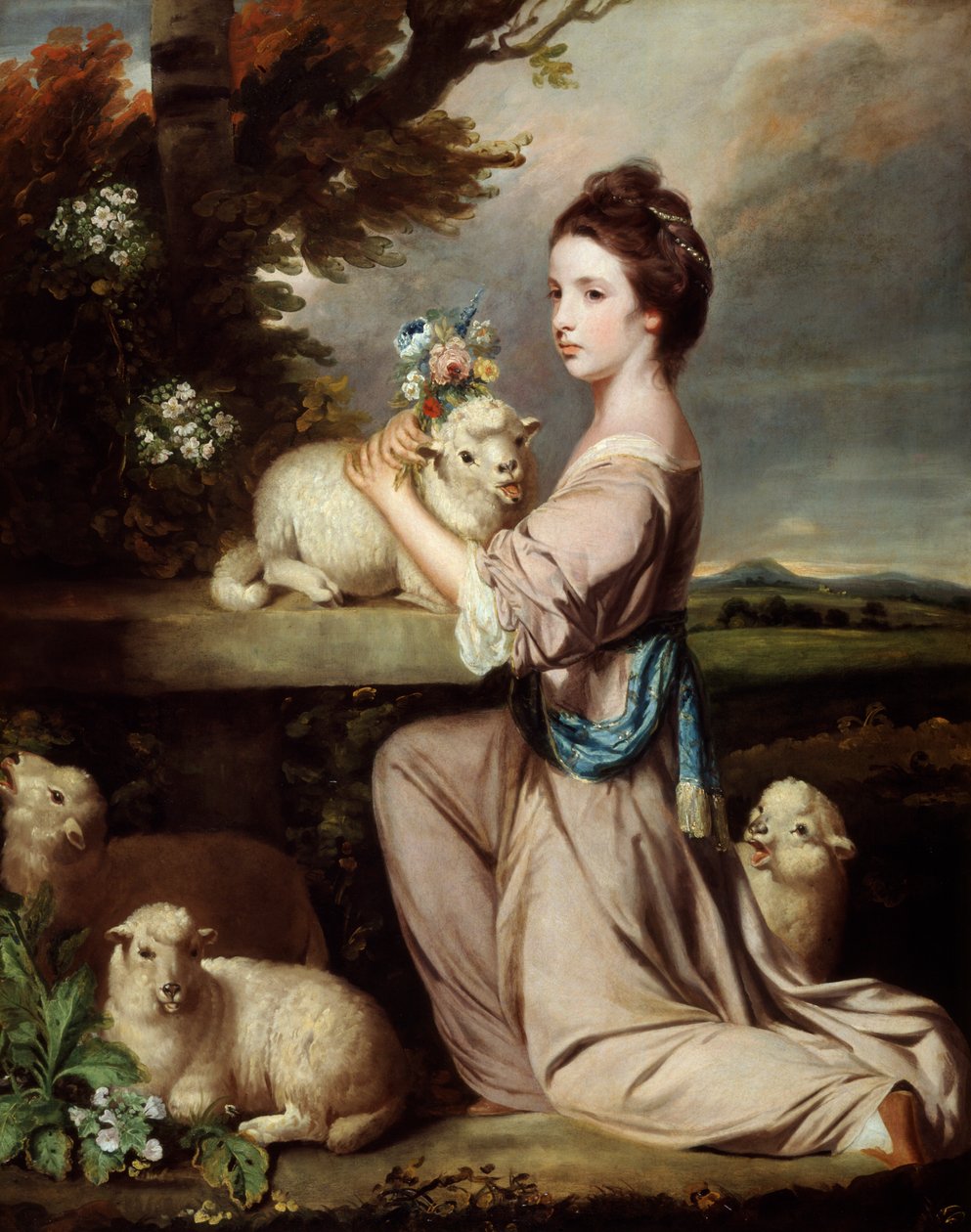 Lady Mary Leslie av Joshua Reynolds
