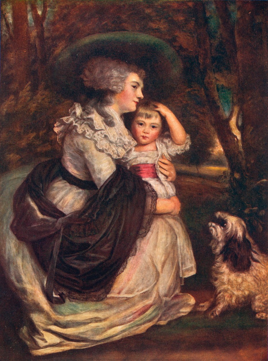 Lavinia, grevinne Spencer 1762-1831, og John Charles Spencer, Viscount Althorp 17821845, 1906 av Joshua Reynolds
