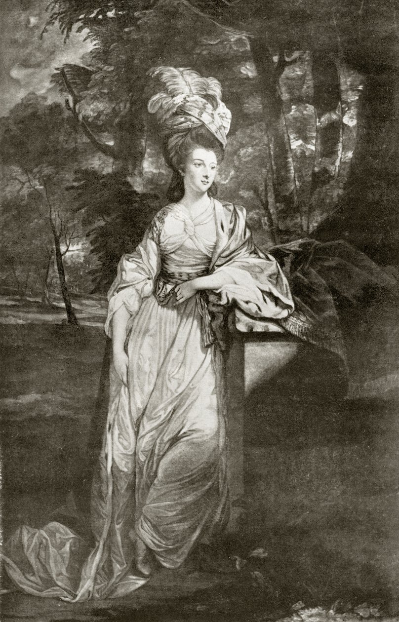 Mary Isabella Somerset, hertuginne av Rutland, gravert av Valentine Green, fra 