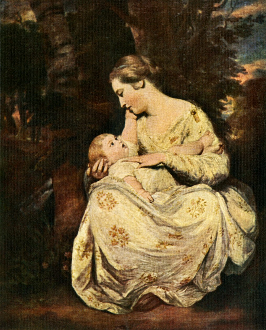 Fru Hoare og barn, 1763-1764, c1912 av Joshua Reynolds
