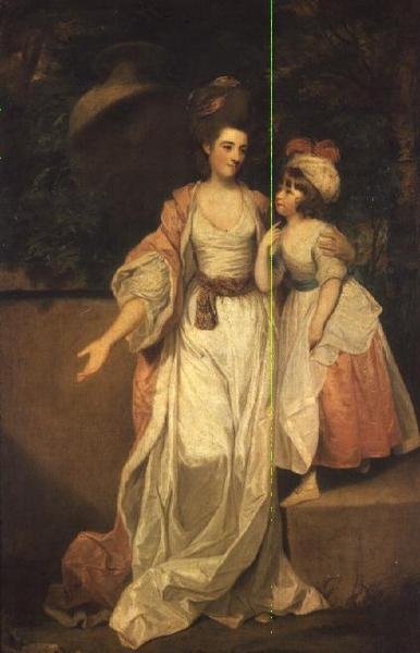 Fru Thomas Jelf Powis og hennes datter Catherine av Joshua Reynolds
