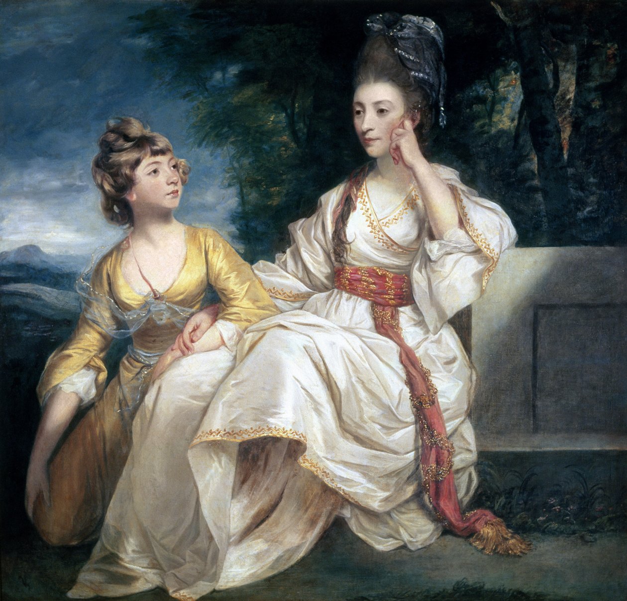Mrs Thrale og hennes datter Hester (Queeney) 1777-78 av Joshua Reynolds