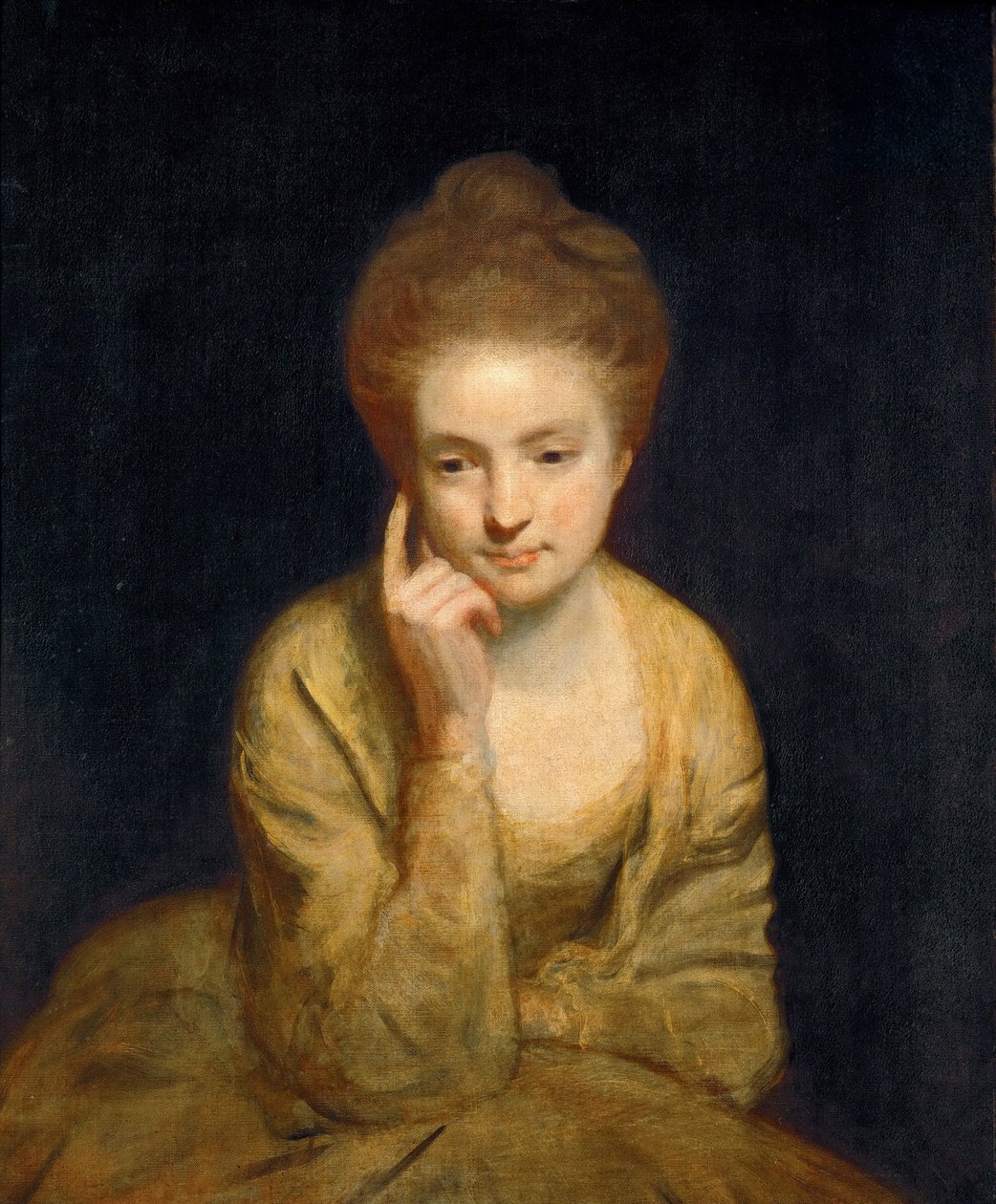 Nyklassisisme: Portrettstudie av en ung dame av Reynolds, Sir Joshua (1732-1792) av Joshua Reynolds