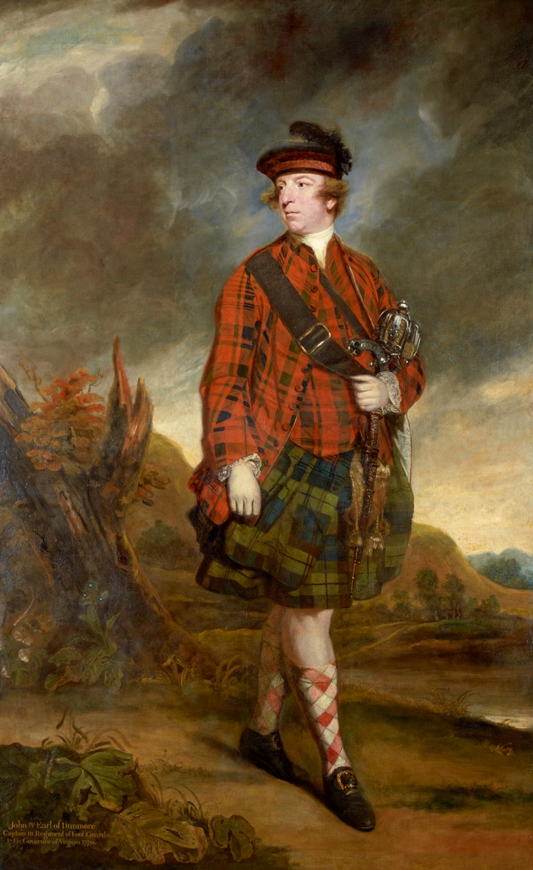 Portrett av John Murray, 4. jarl av Dunmore (1730-1809) av Joshua Reynolds