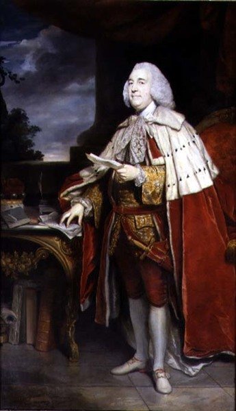 Portrett av Robert Marsham, andre baron Romney og andre president i foreningen av Joshua Reynolds