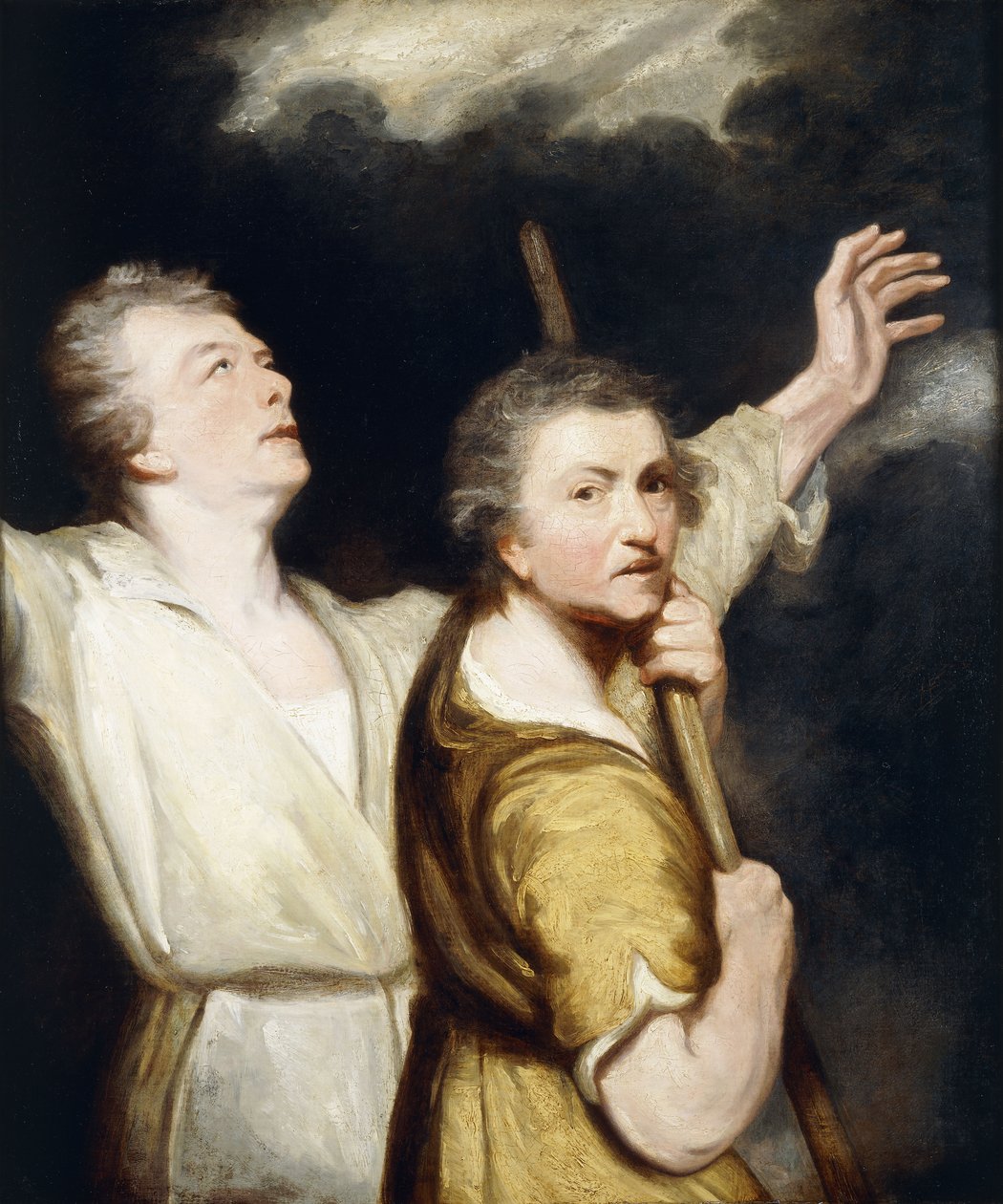Portrett av kunstneren og Thomas Jervais som tilbedende hyrder, av Joshua Reynolds