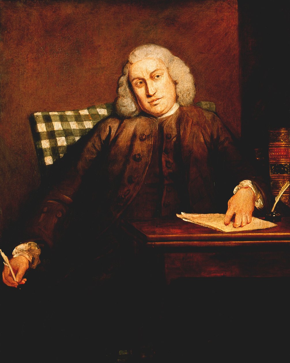 Samuel Johnson, engelsk mann av bokstaver, 1756-1757 av Joshua Reynolds