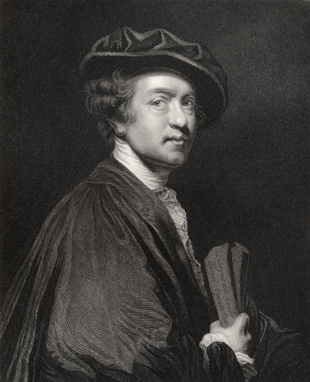 Sir Joshua Reynolds, gravert av J. Cochran, fra 
