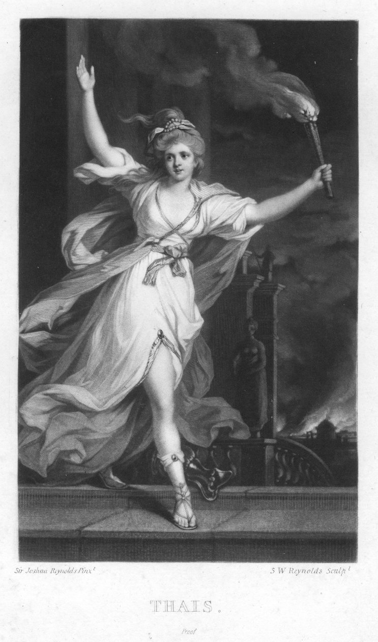 Thais, ca 1740-1790 av Joshua Reynolds