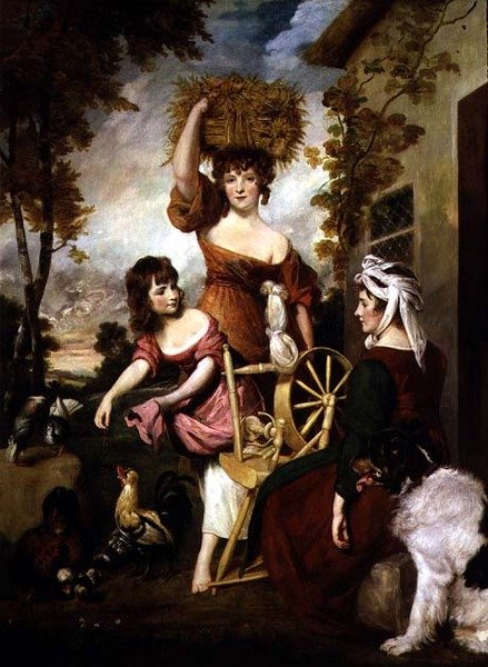 The Cottagers, The Machil Family (olje på lerret) 1788 av Joshua Reynolds