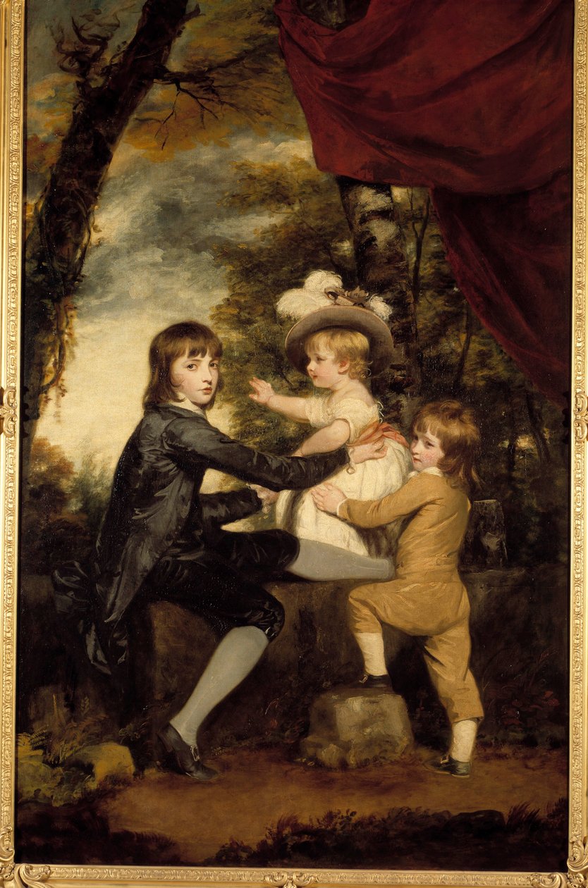 Lammebarna. Maleri av Joshua Reynolds (1723-1792). 18. århundre. Privat samling av Joshua Reynolds