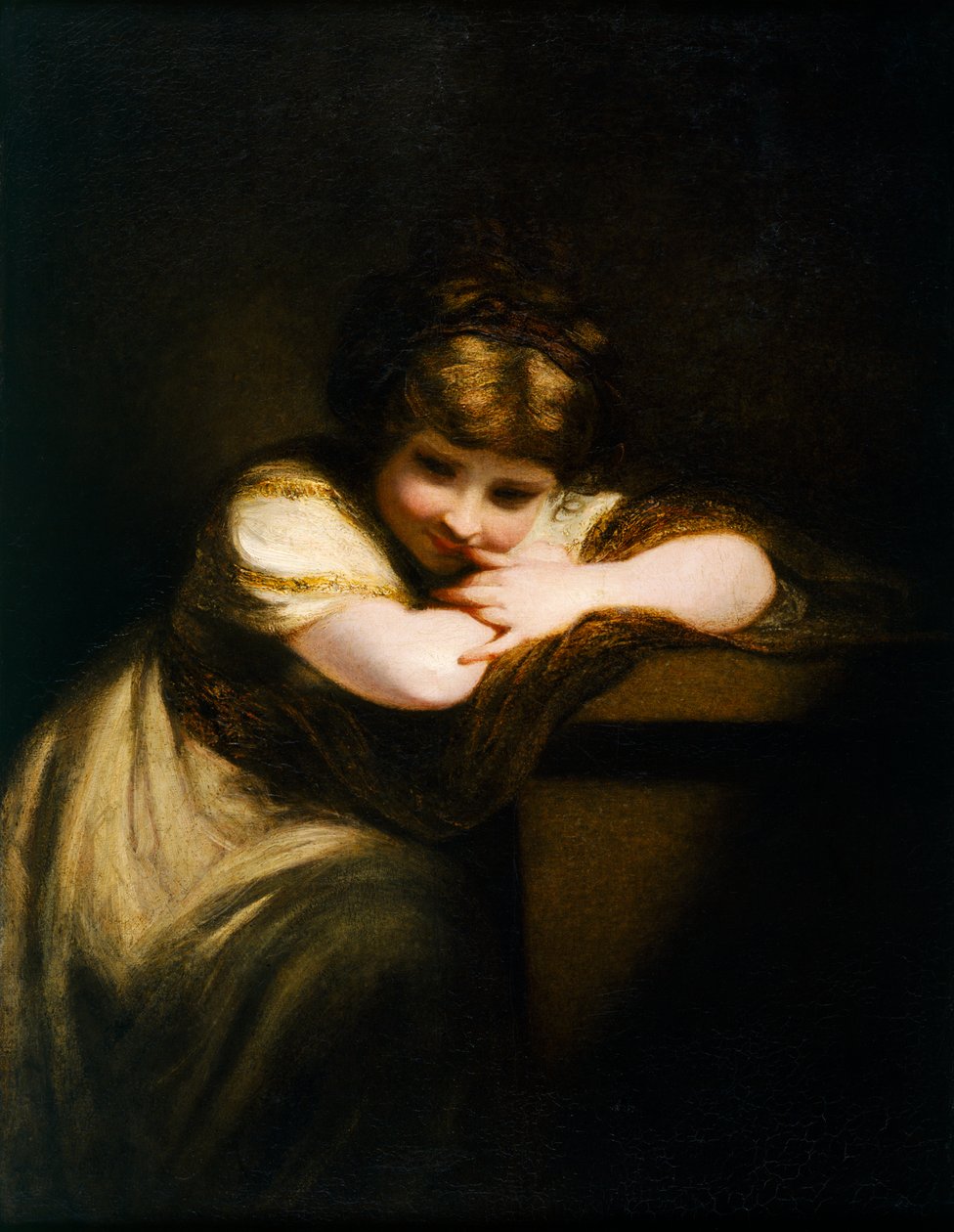 Den leende jenta av Joshua Reynolds