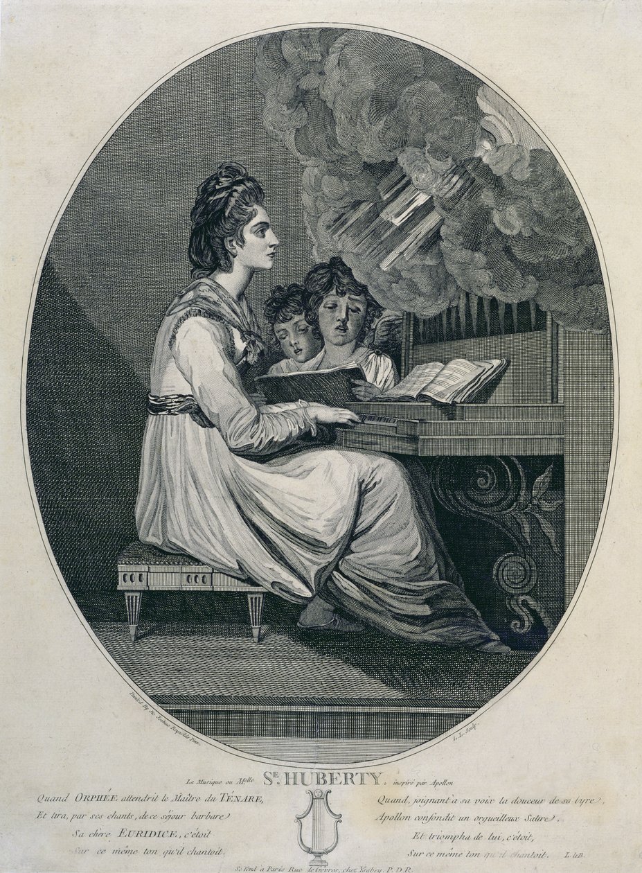 Musikken til Mademoiselle S. Huberty Inspirert av Apollo av Joshua Reynolds
