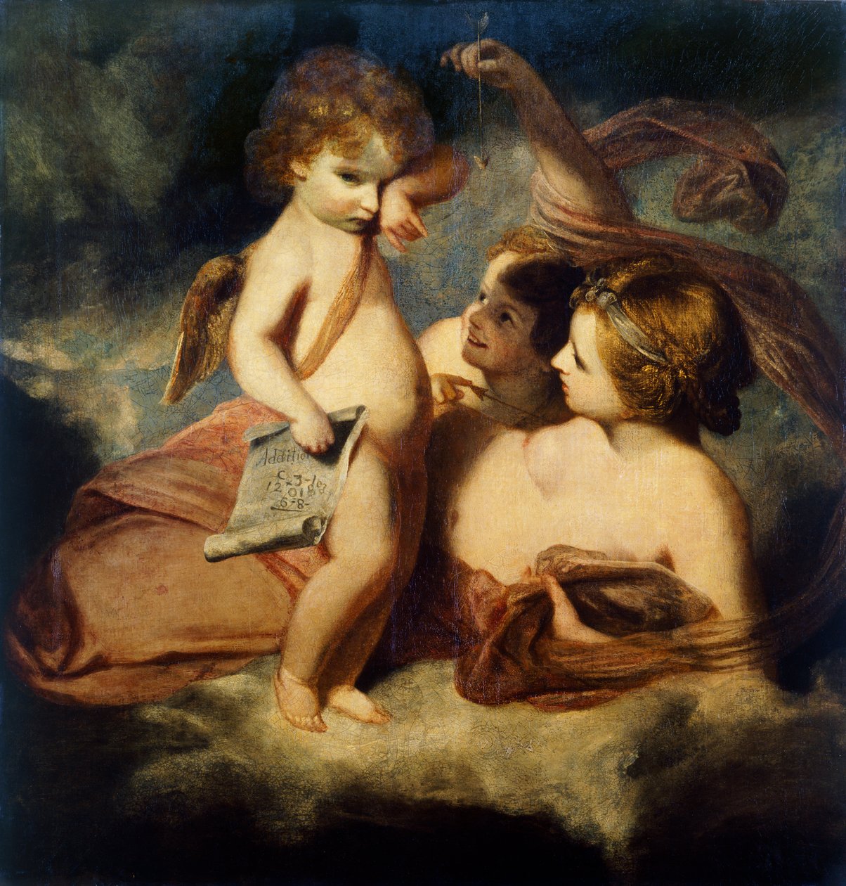 Venus Chiding Cupid for å lære å kaste kontoer av Joshua Reynolds