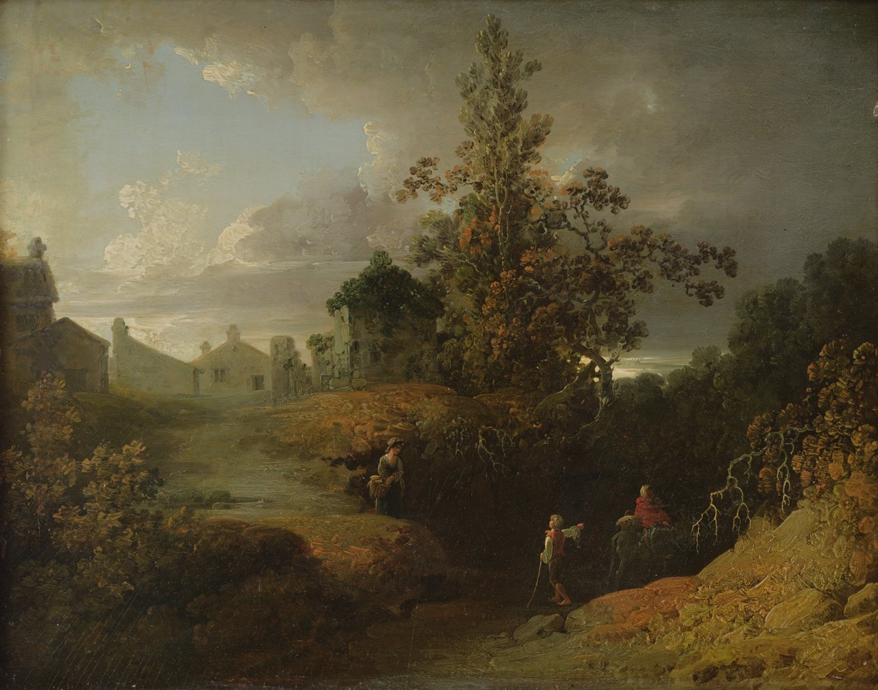 Ny mølle, 1809 av Joshua H. Shaw